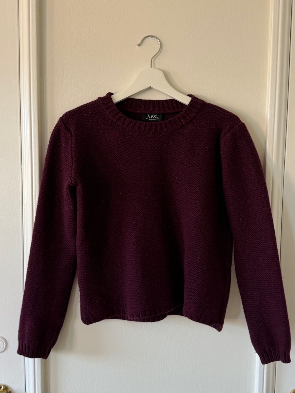 A.P.C. Women's Crewneck Sweater - Burgundy